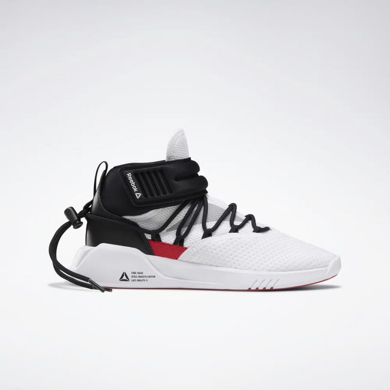 Pantofi De Dans Reebok Freestyle Motion Dama Albi/Negrii/Rosii Romania QJ7747LV